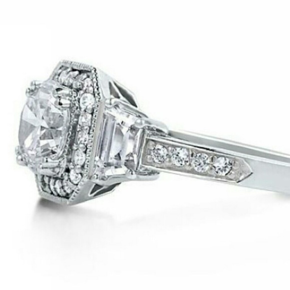 1ct  Engagement Ring Diamond Synthetic CZ - Picture 5 of 11